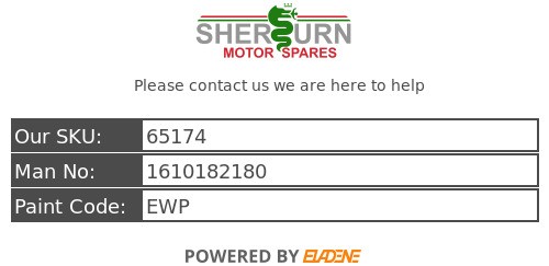 CITROEN DS3 E-HDI 2010-2014 ABS PUMP MODULATOR CONTROL UNIT 1610182180