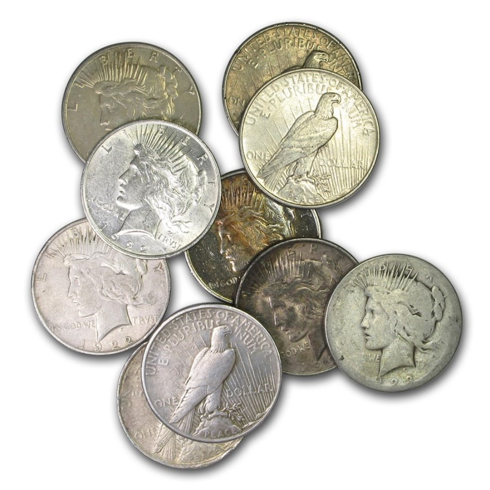 1922-1935 Cull Peace Silver Dollar Random Year & Mint 90% Silver Coin