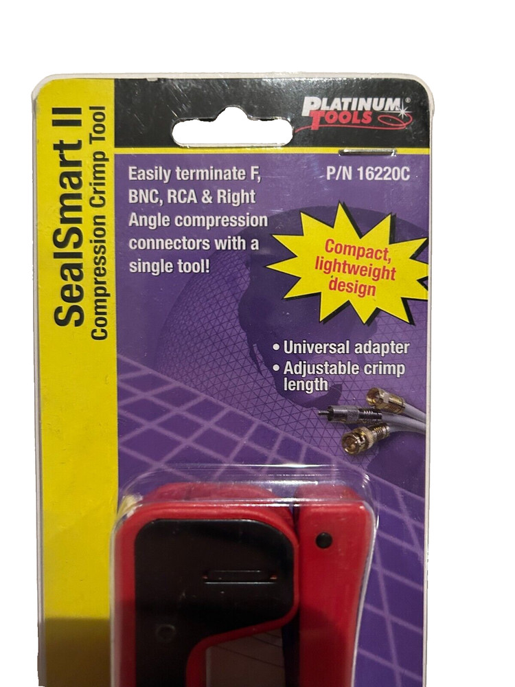 Platinum Tools 16220C SealSmart II Compression Crimp Tool