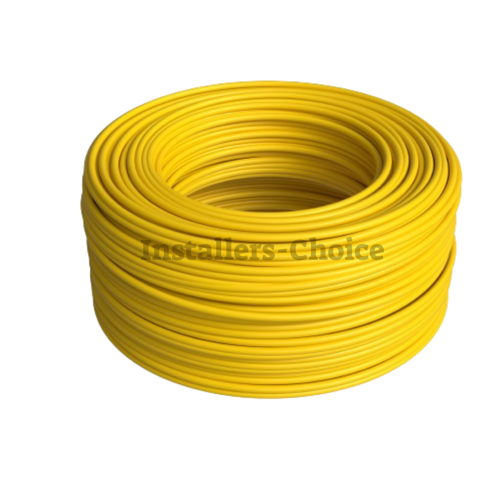 Cat6 1000FT CCA UTP Solid Yellow Ethernet Cable - LAN Network Bulk 23 AWG RJ45