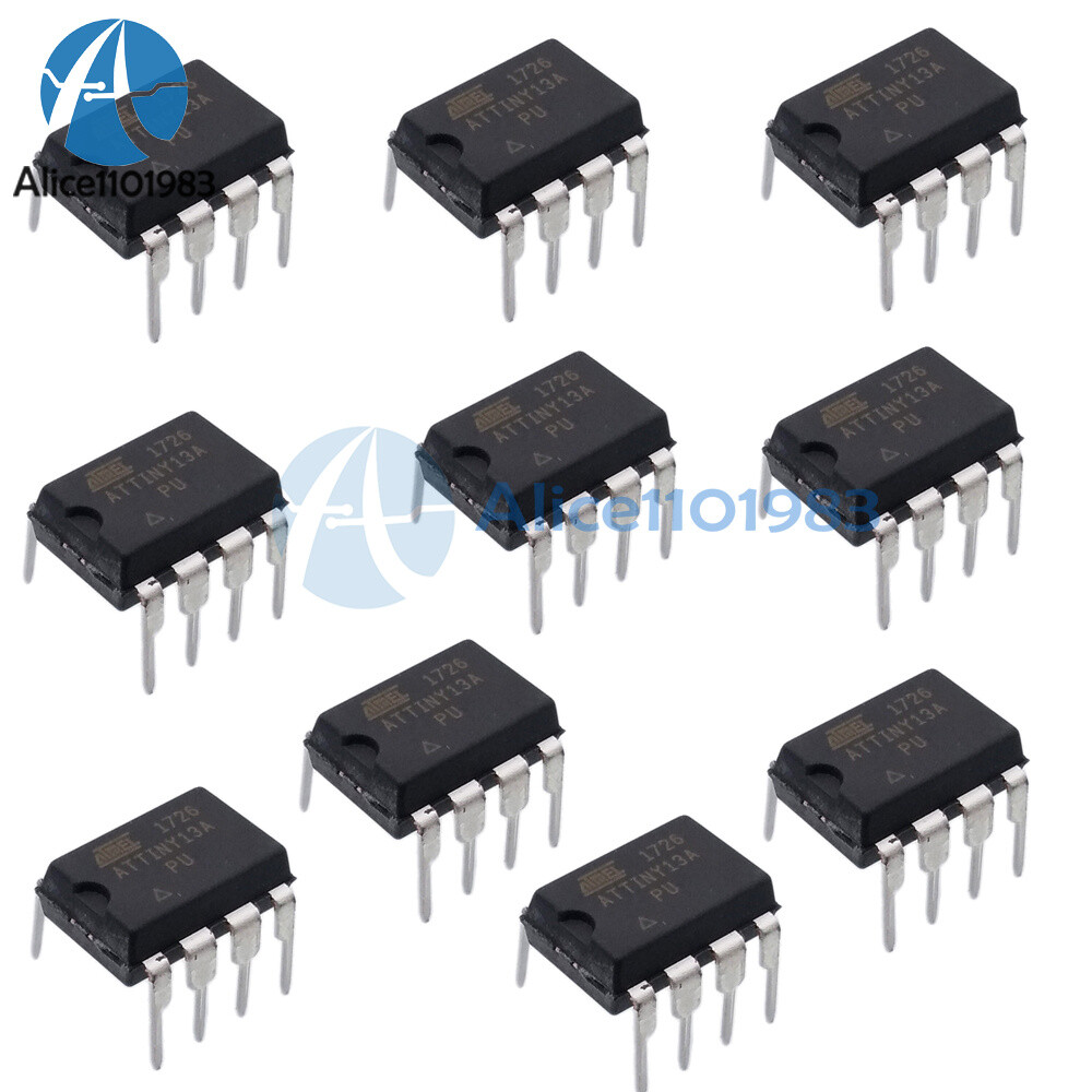 10Pcs ATTINY13A-PU ATTINY13 ATTINY13 Microcontroller IC New