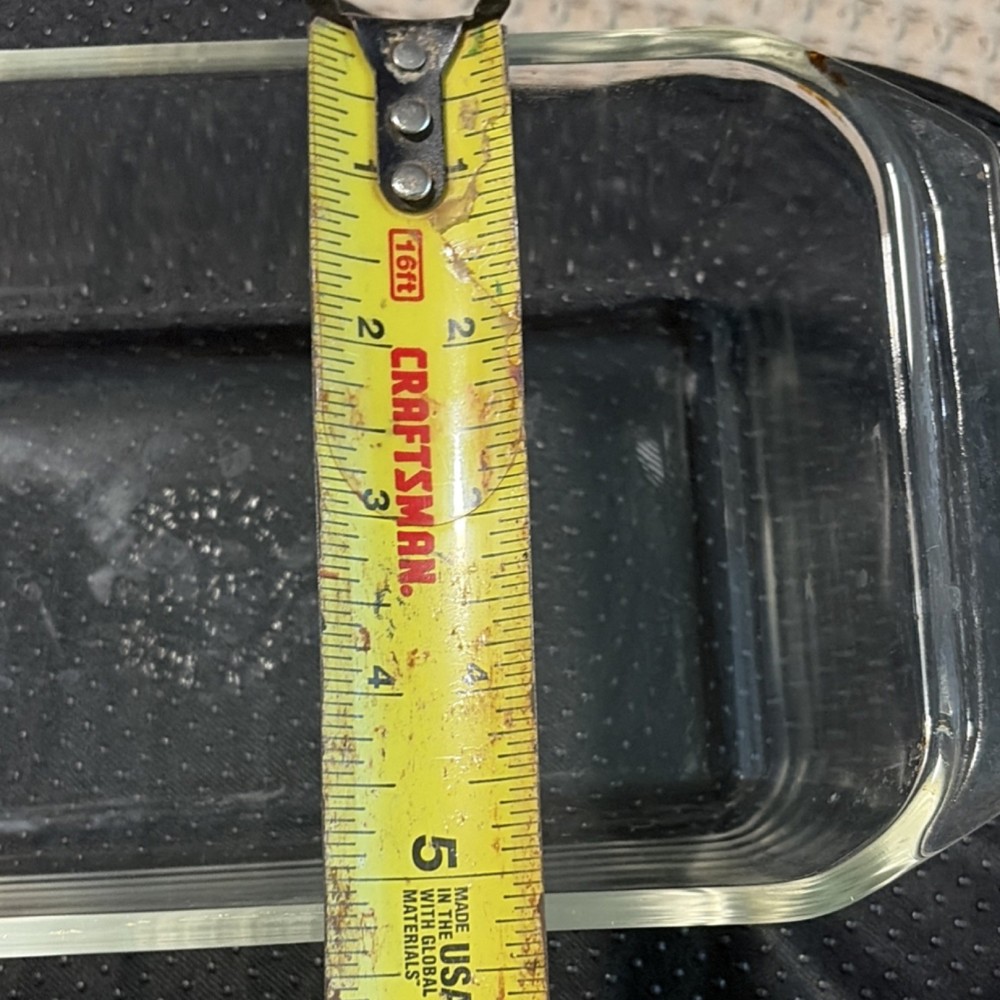 PYREX Clear Glass Rectangle Loaf Pan Oven Safe