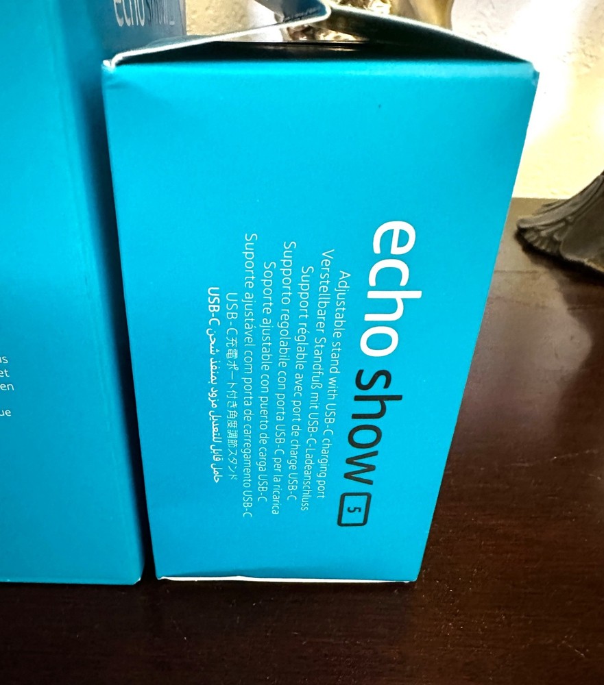 NEW SEALED Amazon Echo Show 5 (3rd Gen) Charcoal with Adjustable Stand