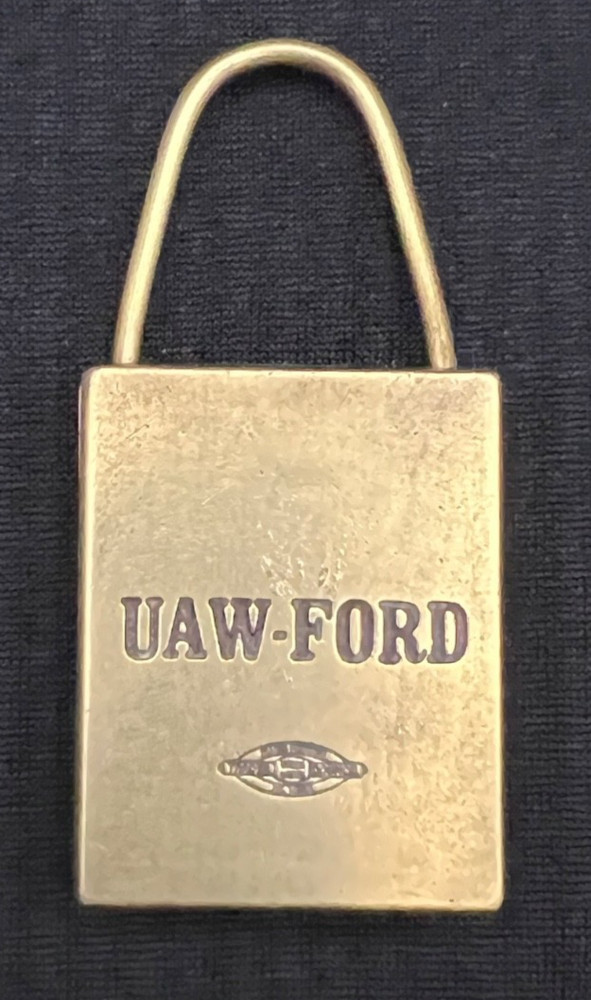 UAW-Ford Lockout Brass Keychain