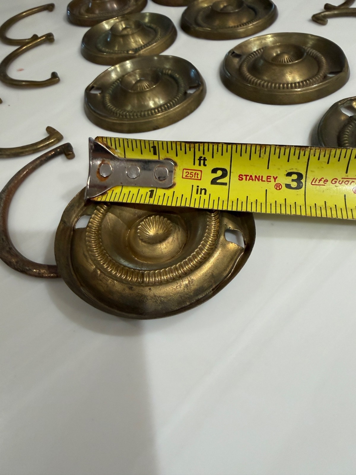 antique Hepplewhite round bail pulls 1810 English George parts restoration set