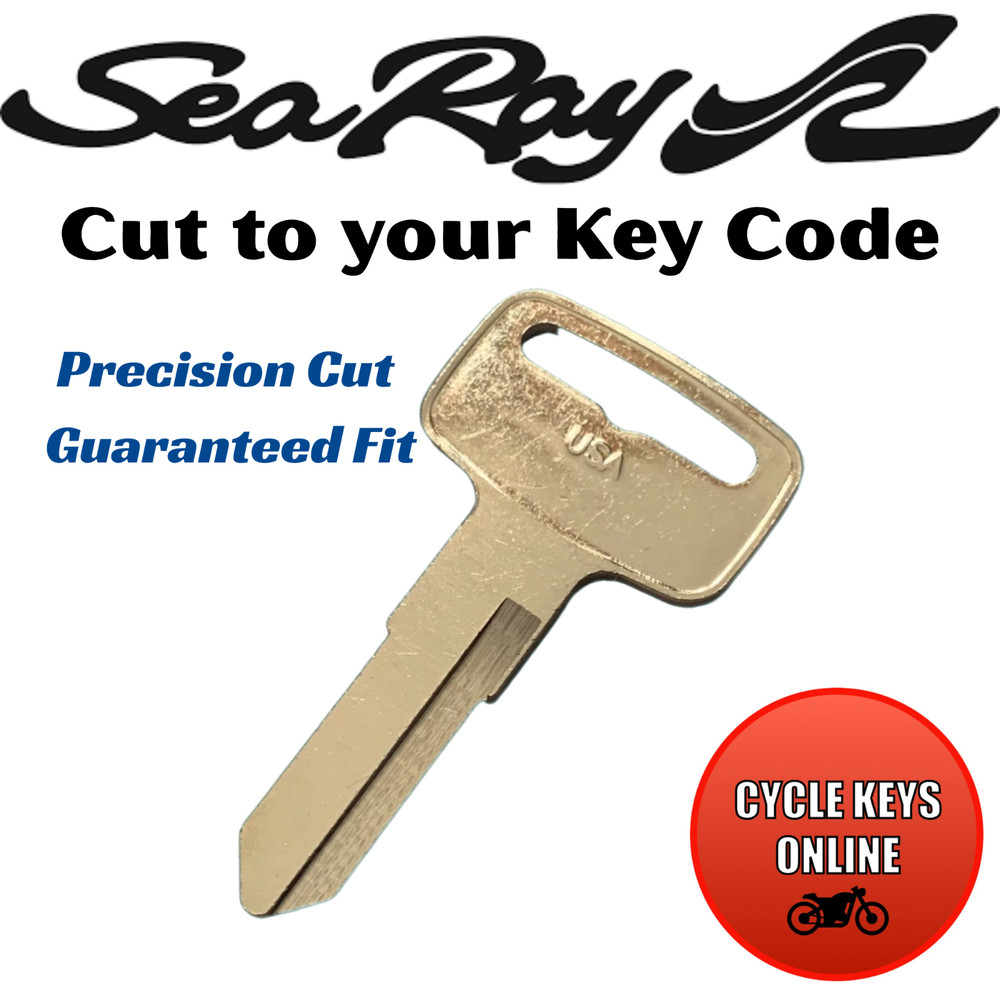 Sea Ray boat keys cut to code spare replacement key for codes 3201-3250