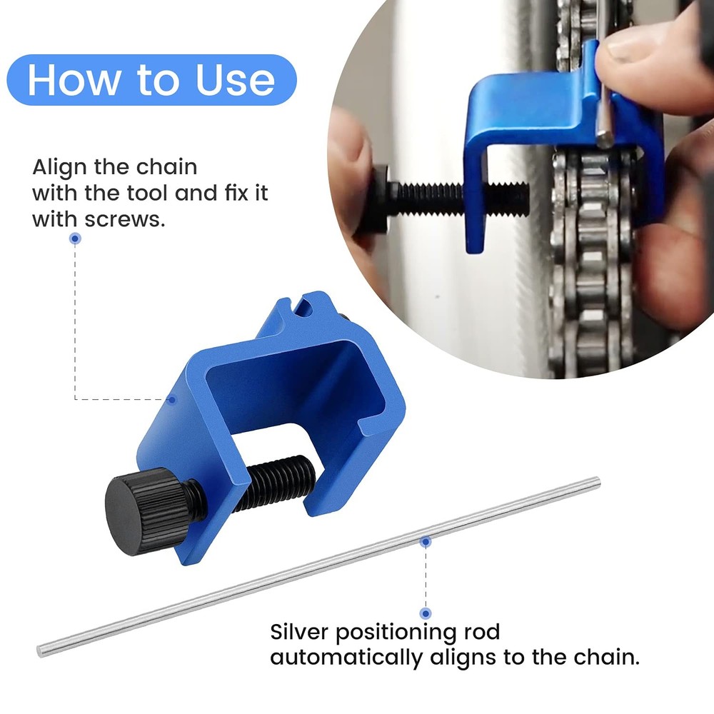 Chain Alignment Tool Suitable for Motorcycles and ATVs, Quick Accurate...