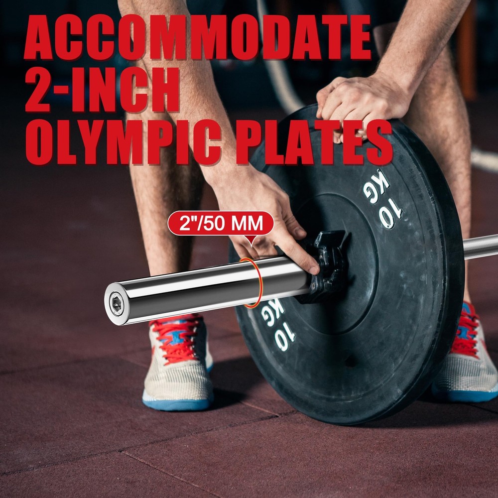 6ft Weight Bar Short Barbell for Strength Training Squat Bar Bench Press Bar ...