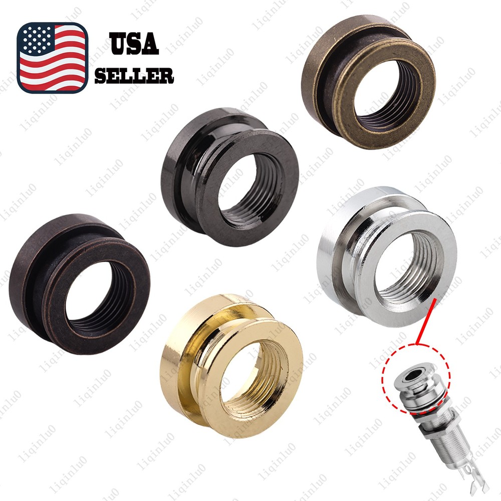 Guitar Strap Endpin Cover Input Jack Socket Tail Nail Cap Strap Button Lock