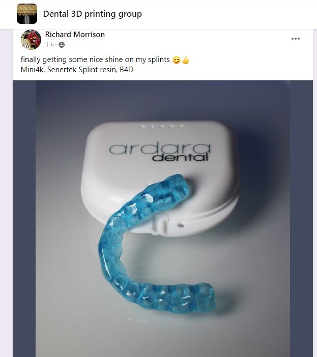 DLP SLA LCD 3d printer FLEXIBLE SPLINT resin for manufacturing flexible splints