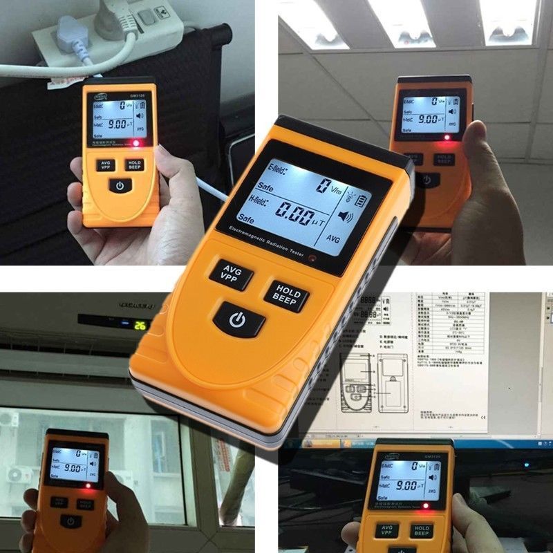 LCD Digital Electromagnetic Radiation Detector EMF Meter Dosimeter Tester Tool
