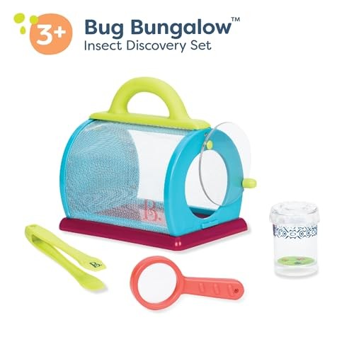 – Bug Bungalow Insect Catching Kit with Mesh Case, Magnifying Bug Catching Kit
