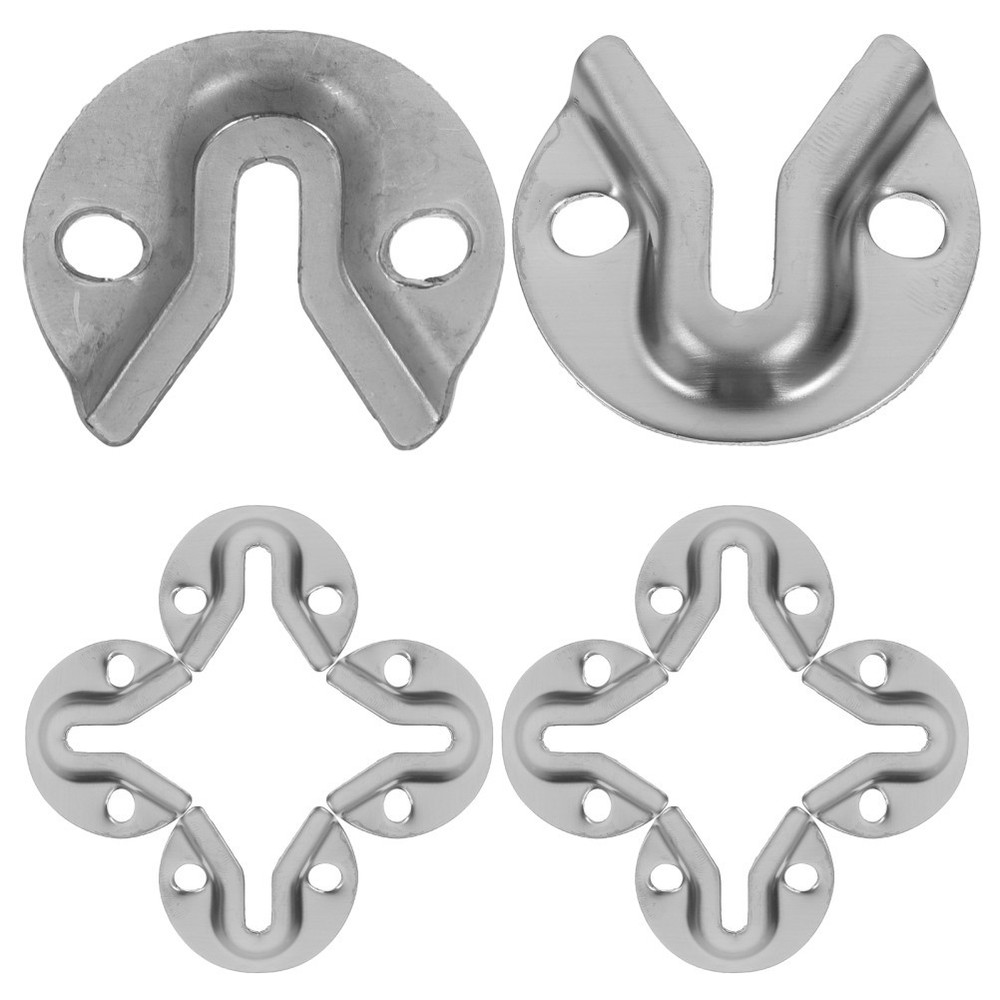 10 Pcs Flush Mount Bracket Picture Hangers for Frames Hardware Clips