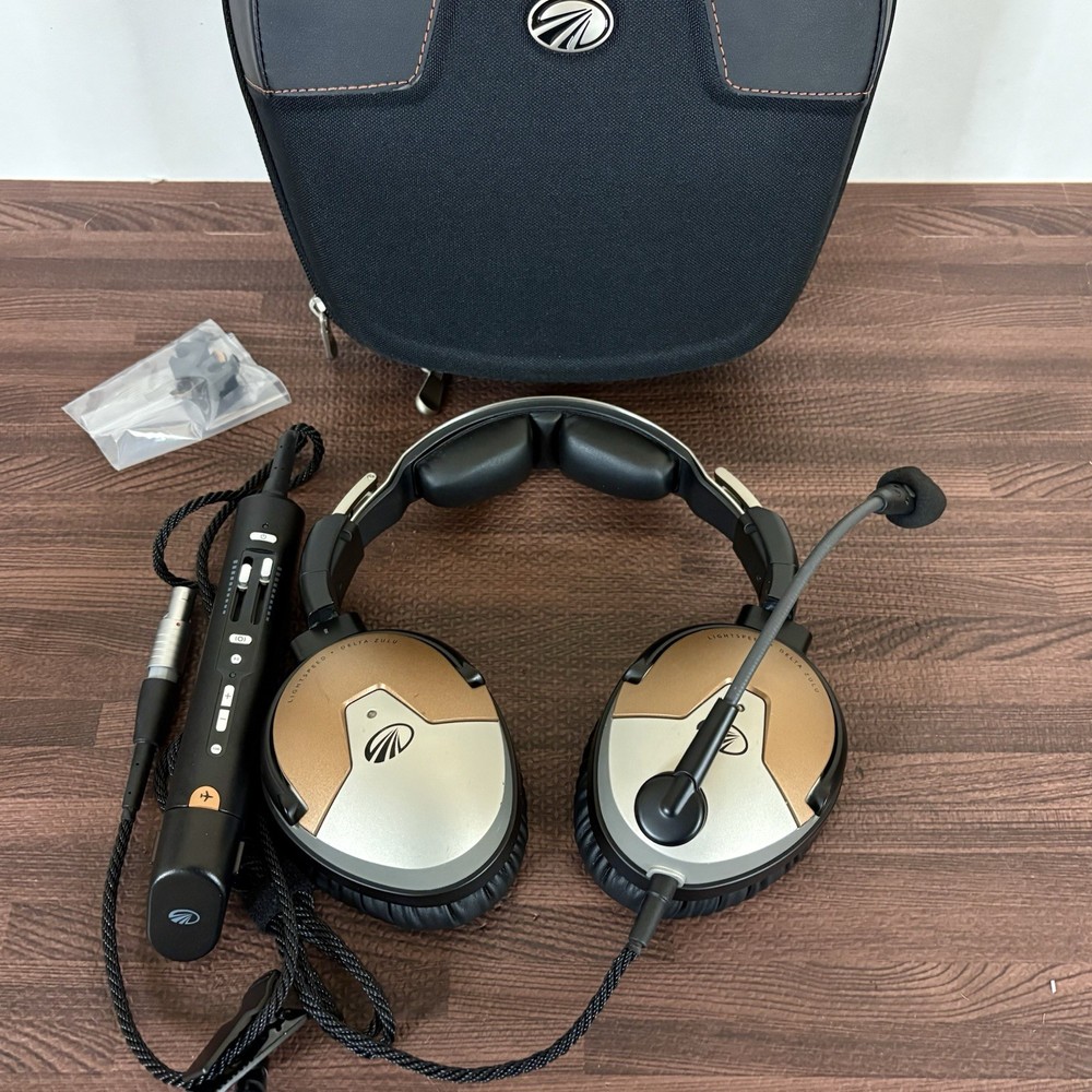 Lightspeed Delta Zulu Single 6 Pin Lemo Plug Bluetooth ANR Headset