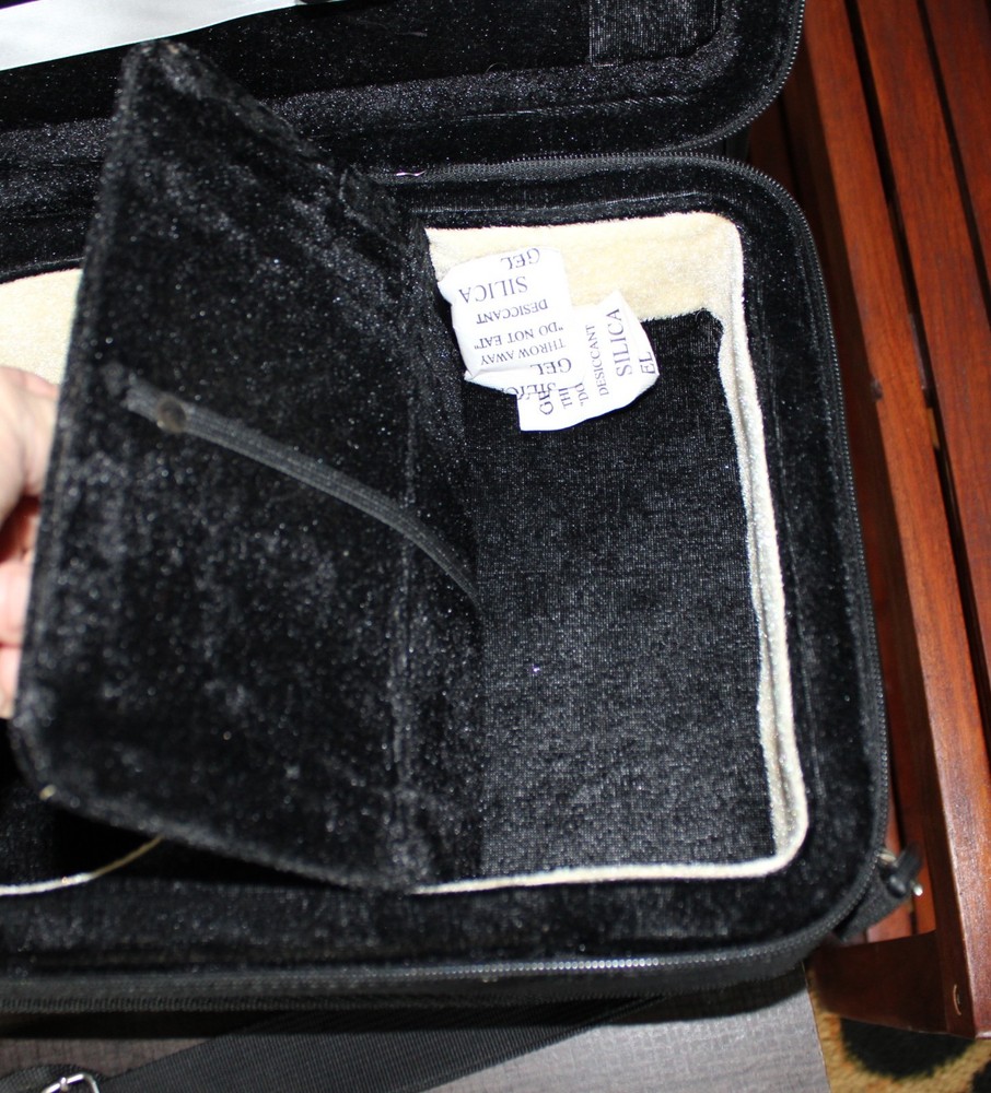 ADM full size 4/4 Violin Case Rectangular Music sheet compartment, silk bag