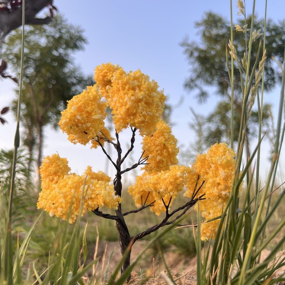 15cm Wire Flower Tree Model Tree Artificial Tree Diorama Landscape Material