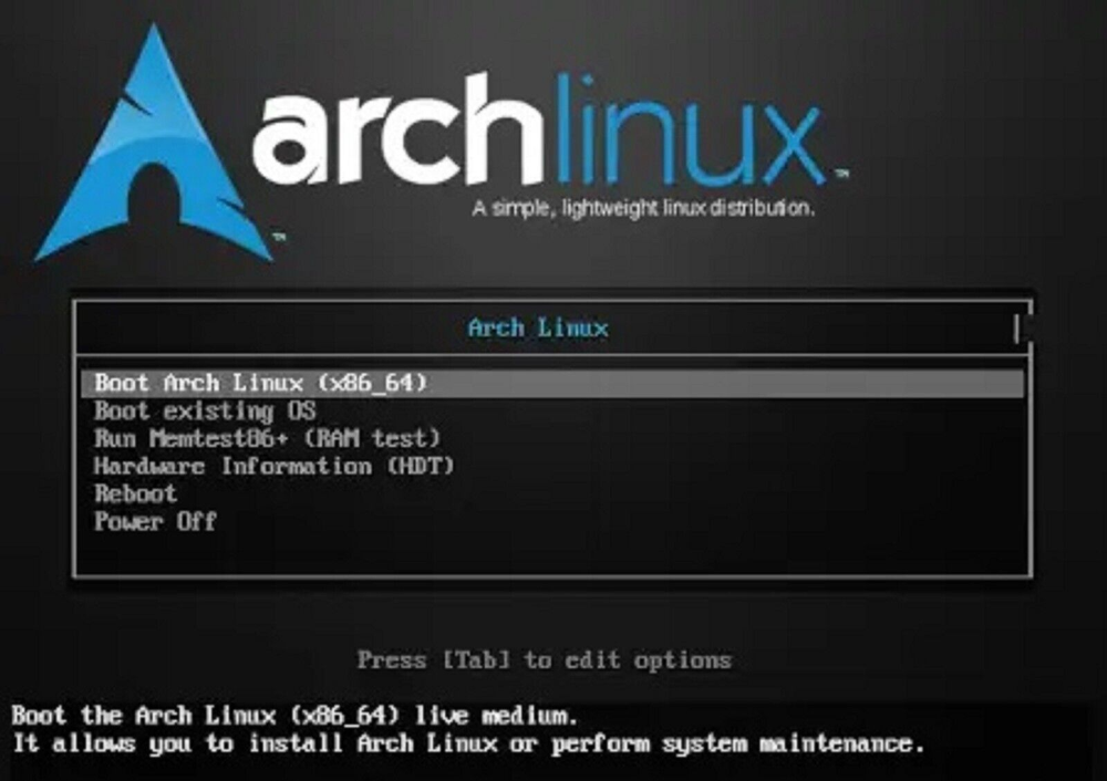 TalkingArch Linux CLI x86_64