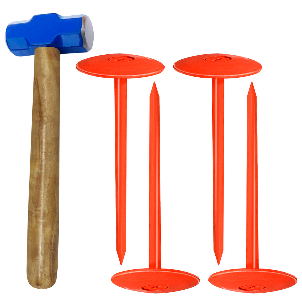 FEBTECH-Septic Tank Marker-3.5" x 7"-Pack of 4 Pcs + 1 Pc Hammer