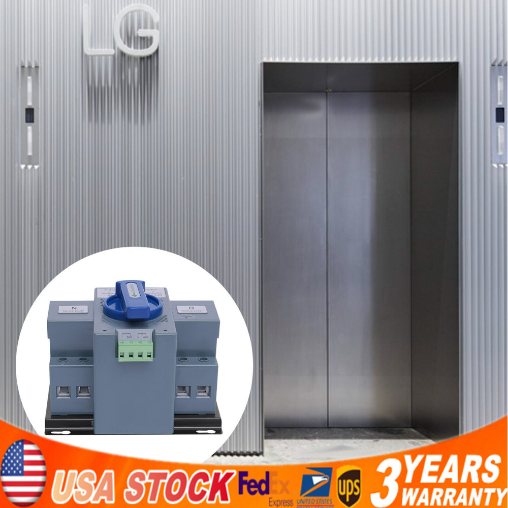 63A Dual Power Automatic Transfer Switch - Generator Changeover 2P ATS