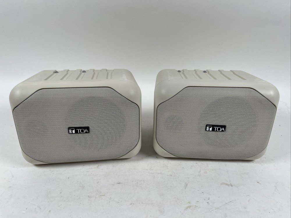 2 TOA Electronics Speaker System F-5 White