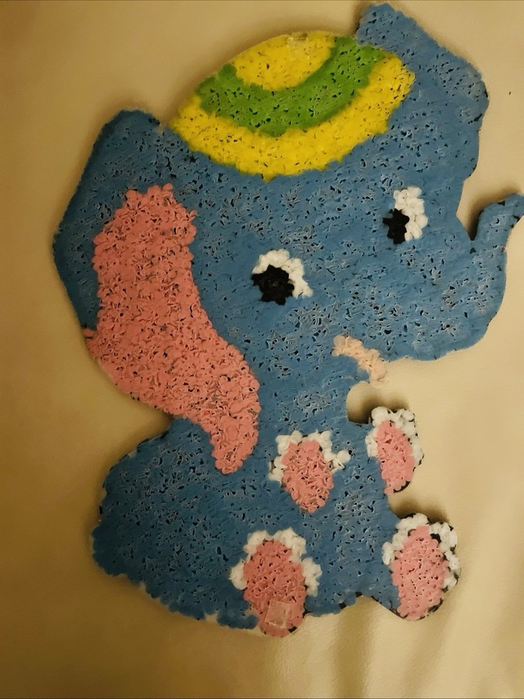 Melted Plastic Popcorn Elephant
