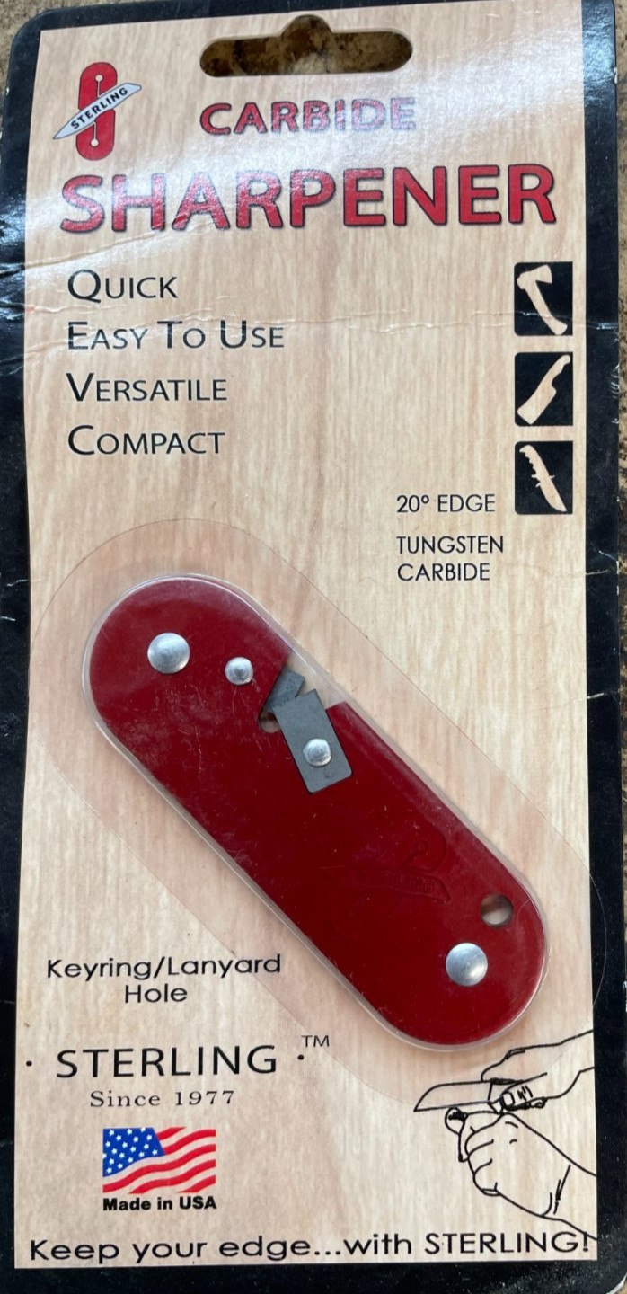 Sterling Compact Knife Sharpener 3", Carbide, Made in USA