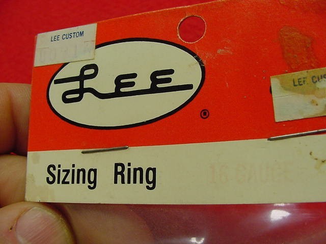 Lee- Sizing Ring- 16 gauge- #80916- New !!