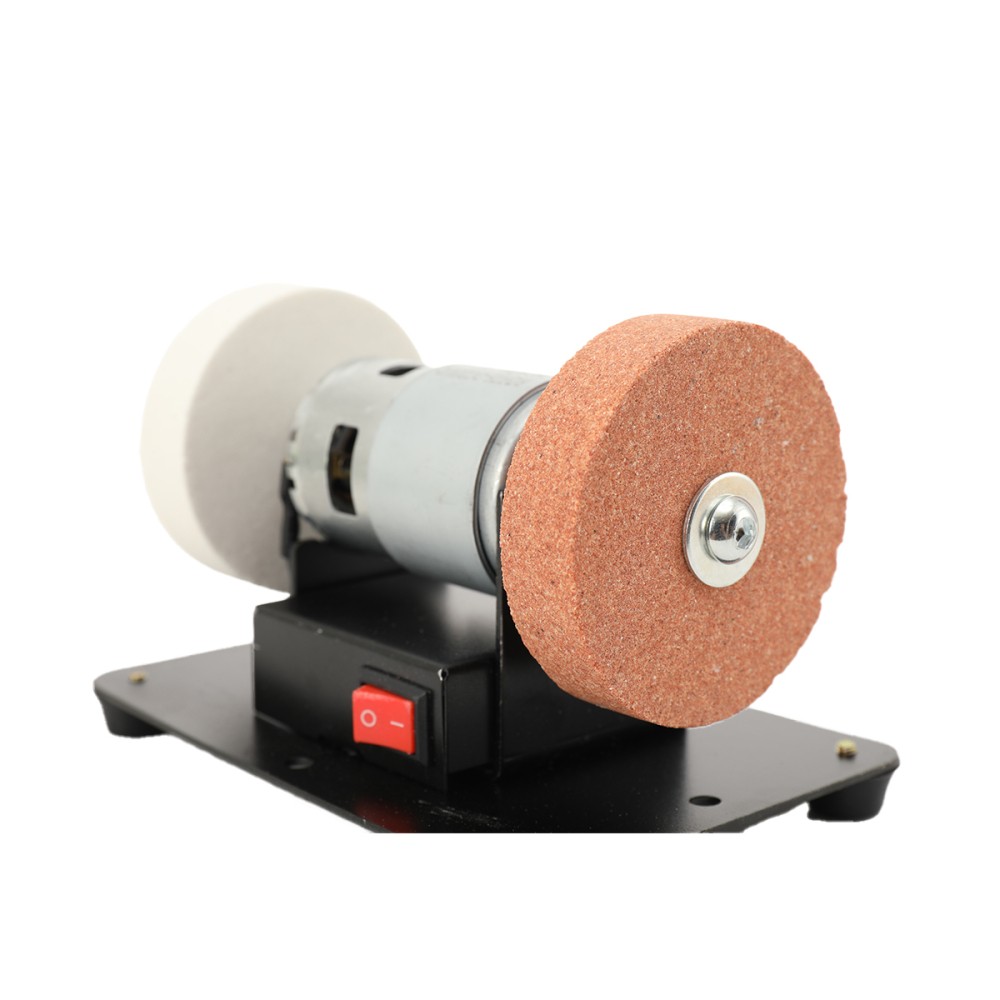 Electric Benchtop Grind Sander Adjustable Variable Speed Table Grinding Machine