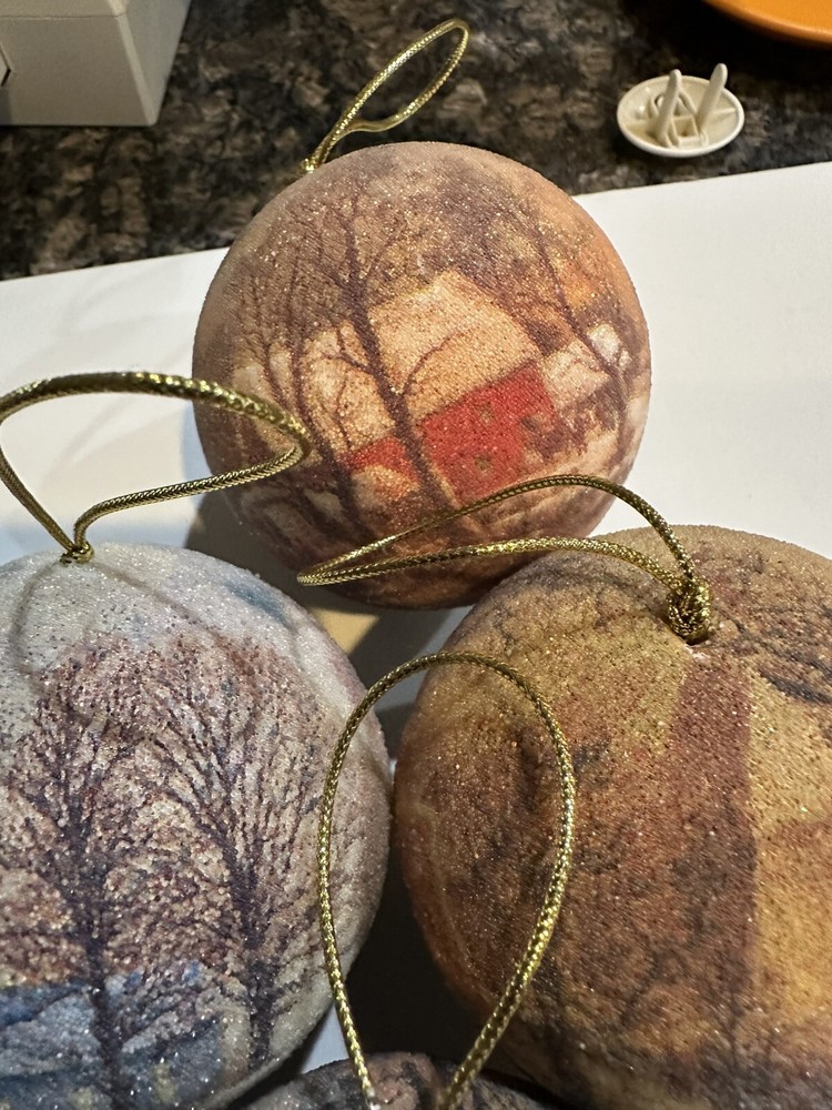 6 Foam Base House Design Ornaments