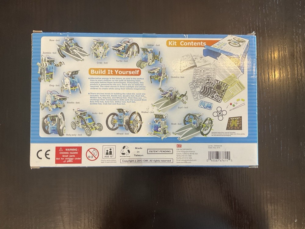 Robotikits Educational Solar Powered Robot Build Your Own