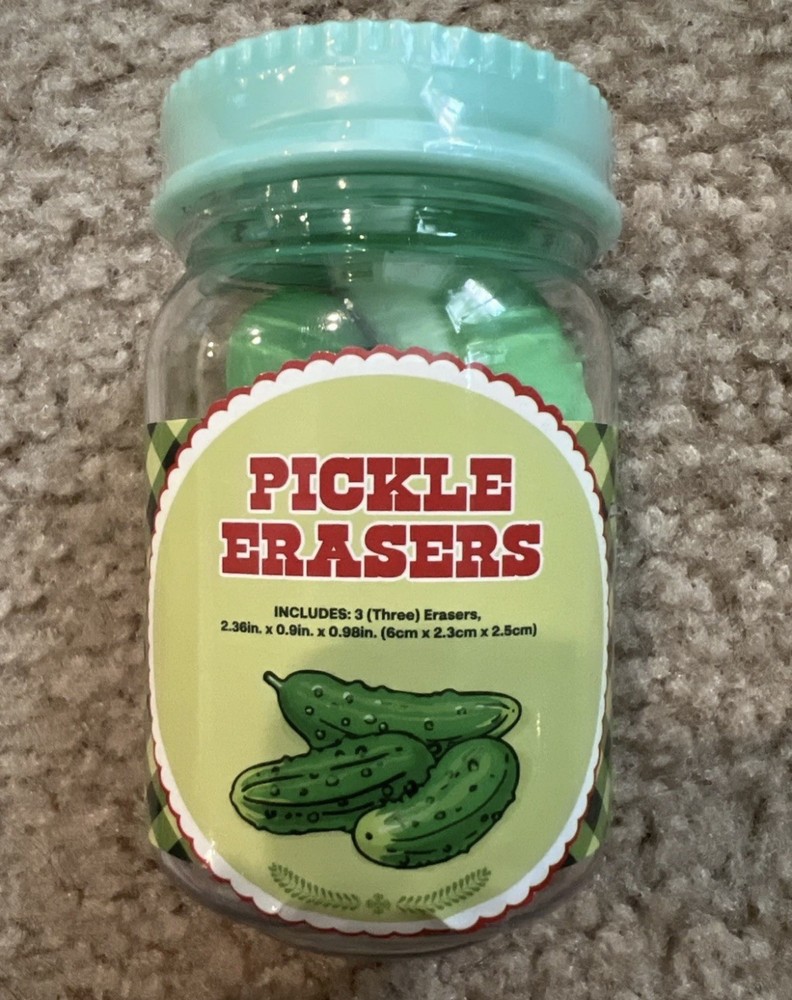 Pickle Erasers