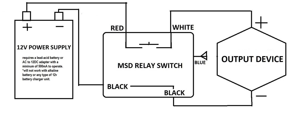 MSD 12V 30A 12v out toggle on off remote control high current relay switch RX10A