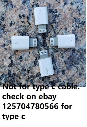 🔥lot 4x Micro USB 8Pin Data Cable Adapter android to iPhone Converter