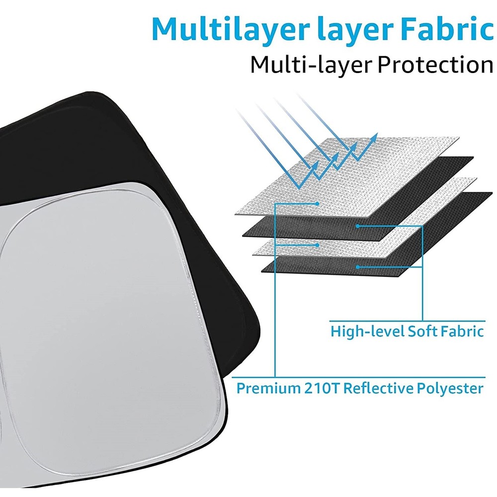 Custom For Mercedes Benz E-Class GLC Front Windshield Sun Shade Cover Foldable