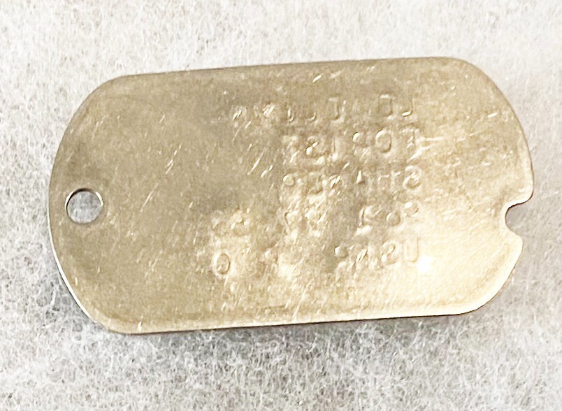 USNR Single Lewellyn Shaner T-55 Dog Tag