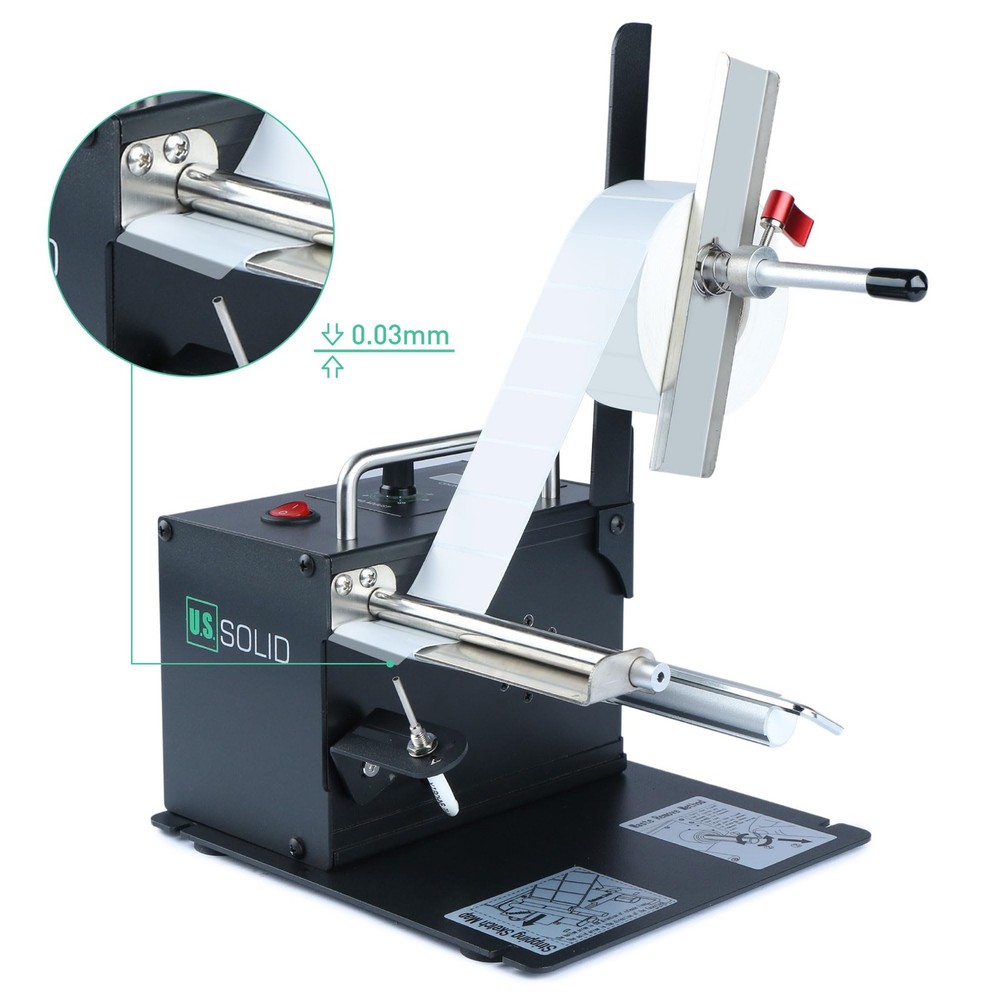 U.S. Solid Automatic Label Dispenser Clear Labels Counter 4.52 in Width