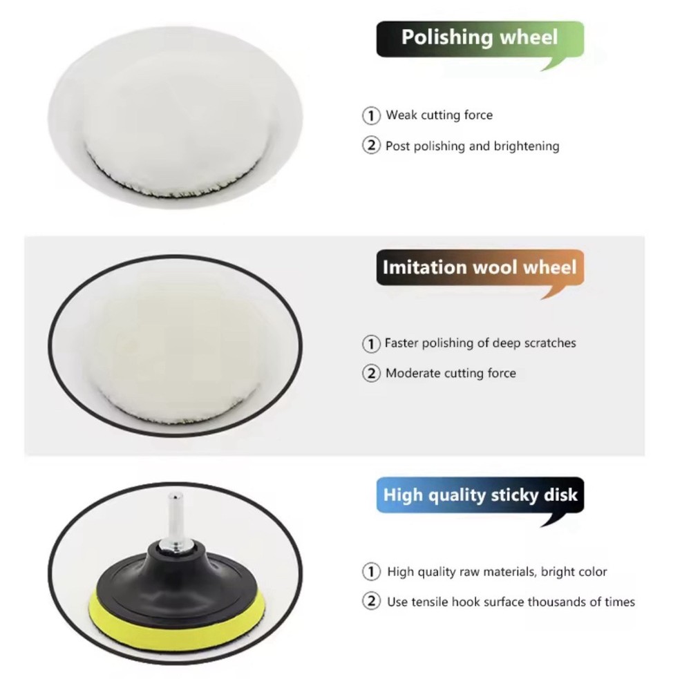 6 piece car polish kit