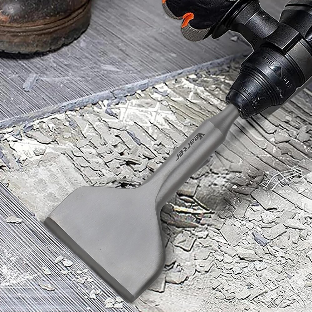 Vearter SDS PLUS Floor Scraper 3''X6.3'' Curved Chisel Bit for Hammer Drill