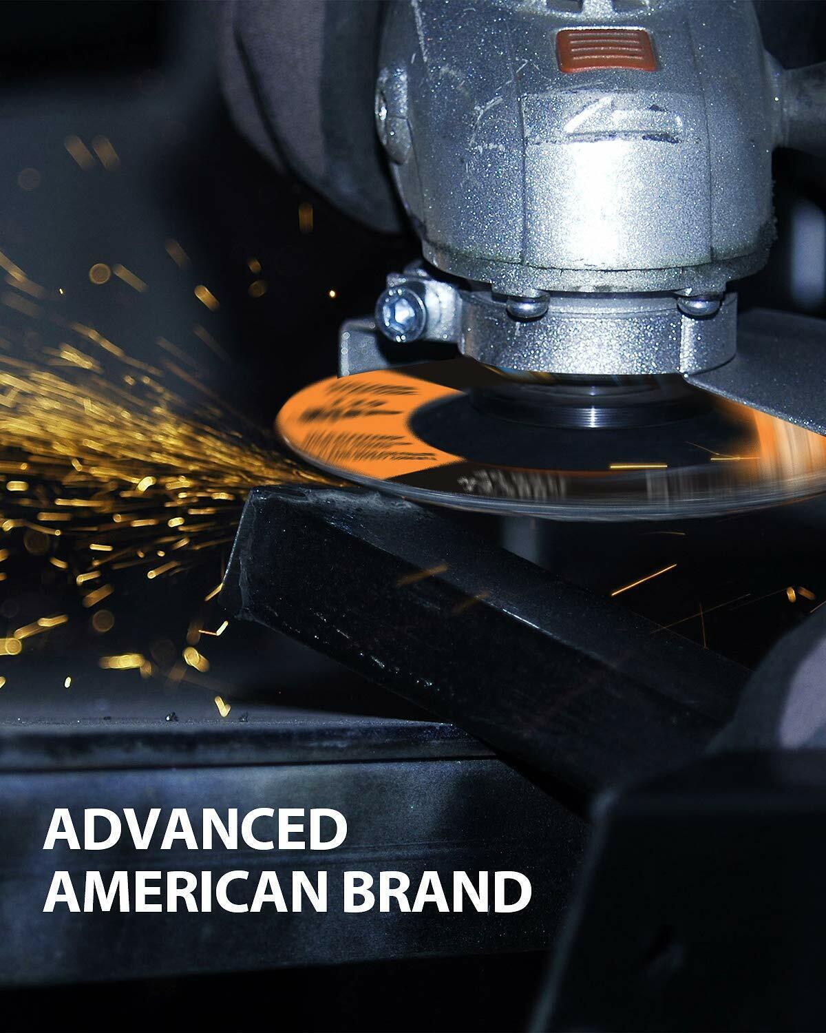 40 Pack 4.5" 4-1/2" Zirconia Flap Disc 40 60 80 120 Grit Sanding Grinding Wheel