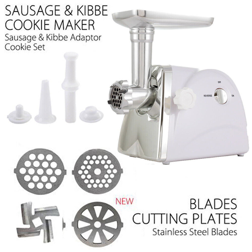 Multi-function 3000W Electric Meat Grinder Sausage Maker Mincer Stuffer White