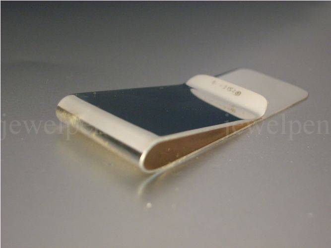 Money Clip - Solid 925 Sterling Silver - Custom Made (V3)