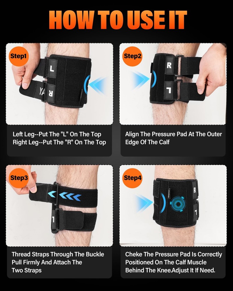 Calf Sciatica Relief Device Brace for Sciatica for Men，Calf Braces for Sc