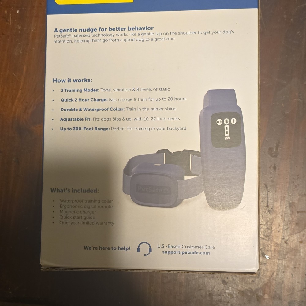 PetSafe Basic Dog Trainer Remote Black Static Vibration Tone Waterproof Collar