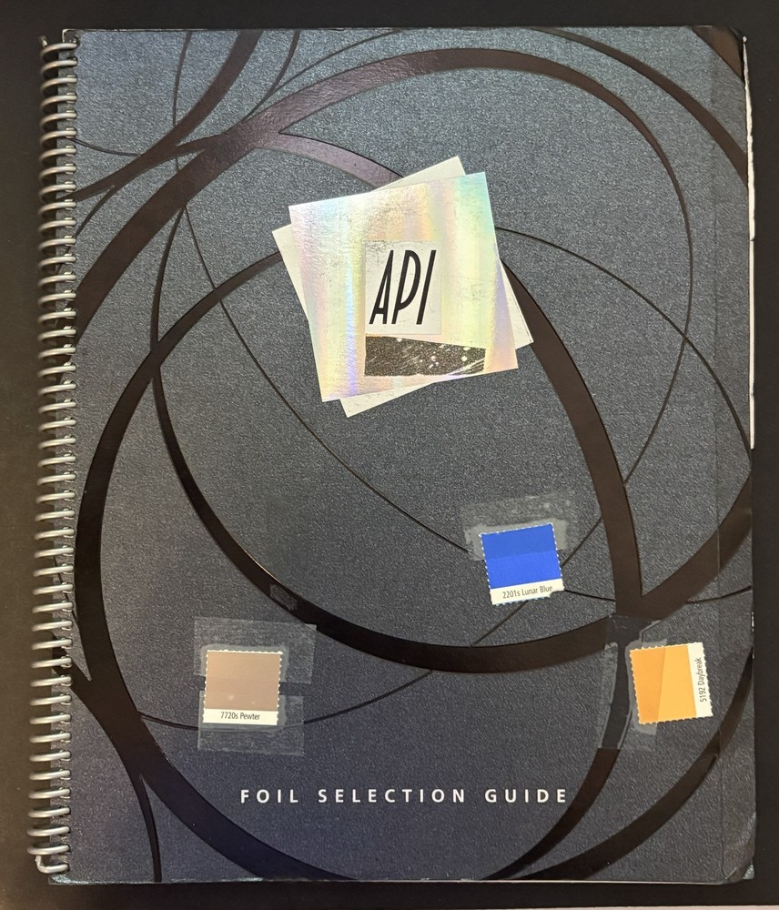 API Foil Selection Guide Trade Sample Book Printing