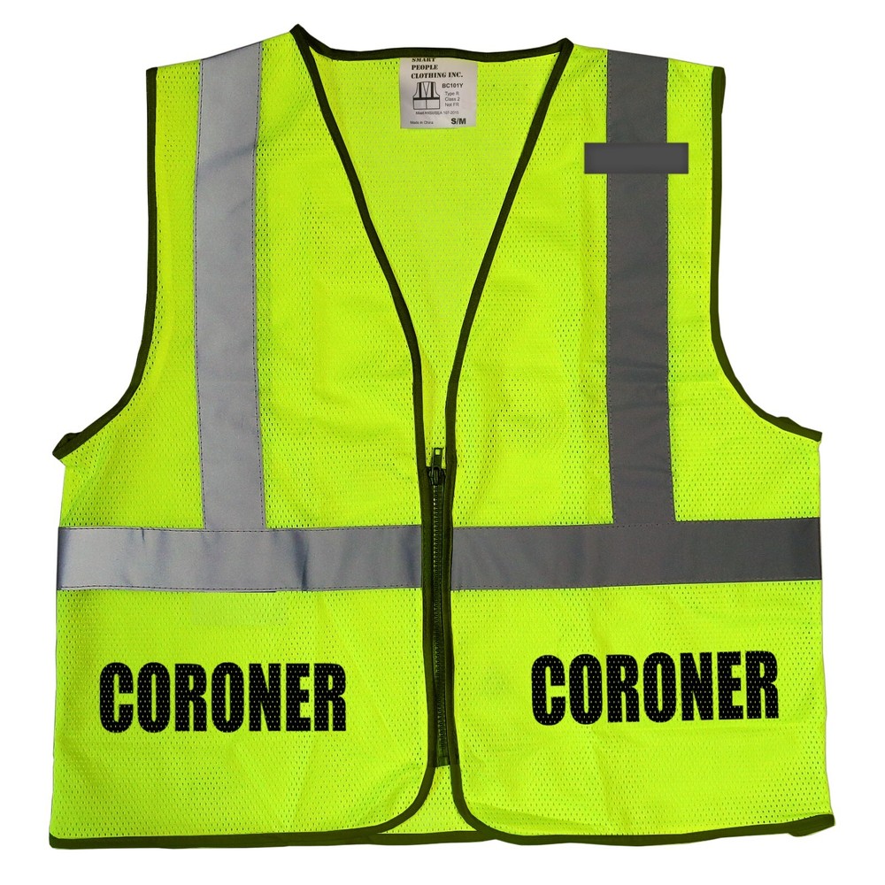 Coroner safety vest, High Visibility vest