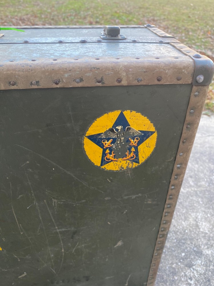 WW2 Avaiators Military Suitcase Markings Named