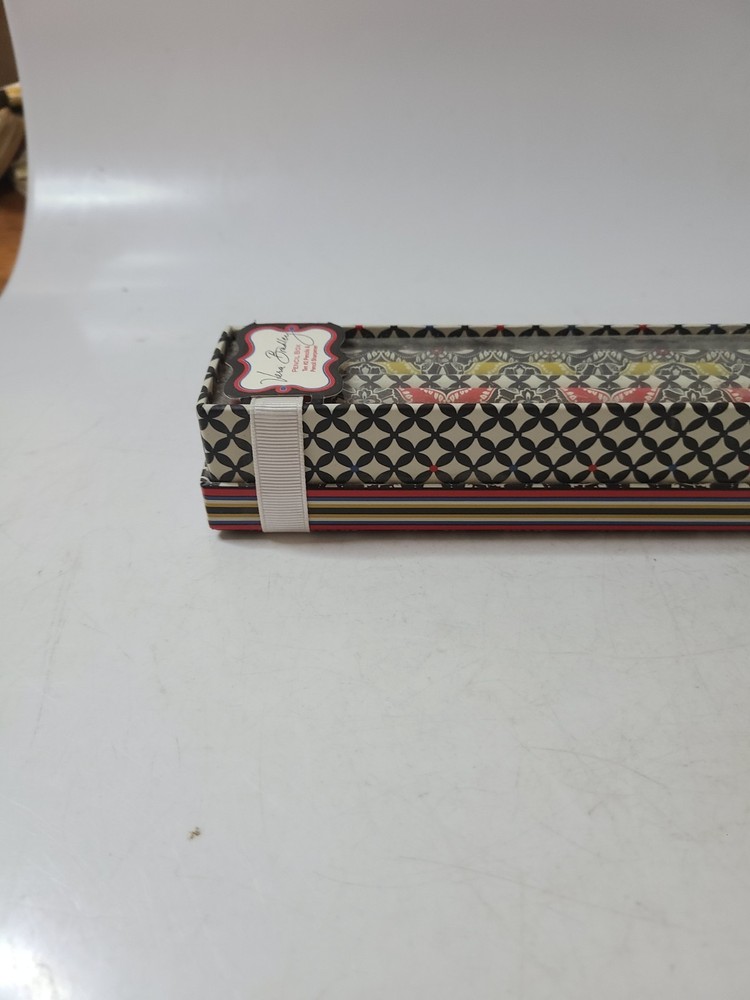 Vera Bradley Pencil Box Set New 10 -#2Pencils/Sharpner