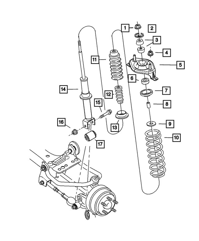 Genuine Mopar Strut Mount 4879071AE