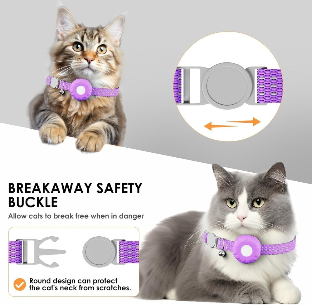 Cat Tracker,Mini GPS Tracker for Cats,No Monthly Fee Smart Pet Activity Track...