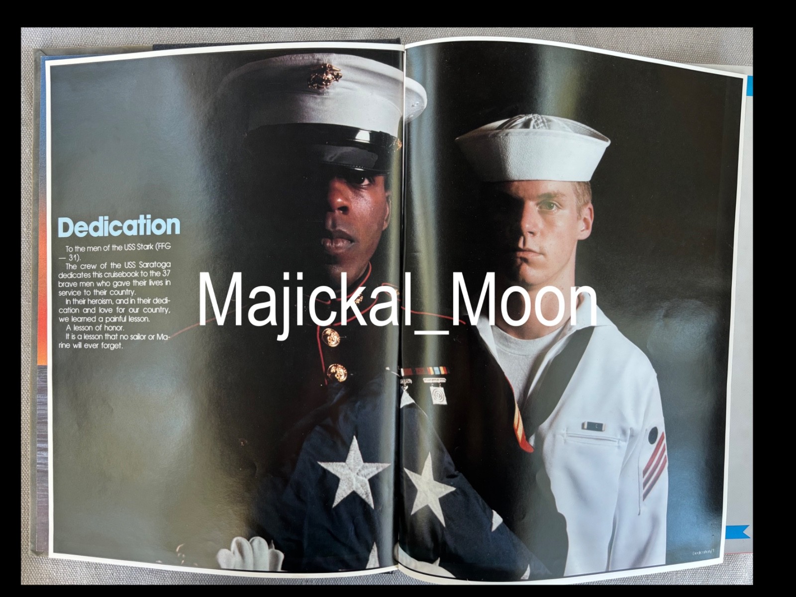 USS SARATOGA CV-60 Deployment Cruise Book 1986-1987